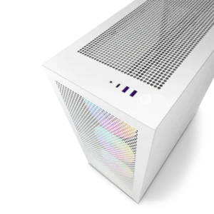 H7 Flow RGB (2023) ATX Mid-Tower with RGB Fans – Matte White