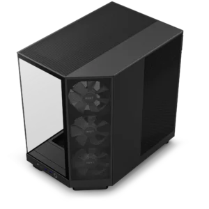 H6 Flow RGB Compact Mid-Tower Airflow Case with RGB Fans – Matte Black