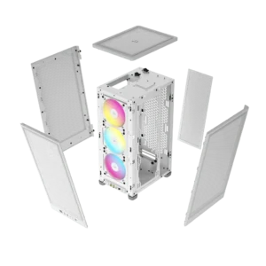 2000D RGB AIRFLOW Mini-ITX Case – White