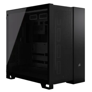 6500D AIRFLOW Mid-Tower Dual Chamber Case – Black