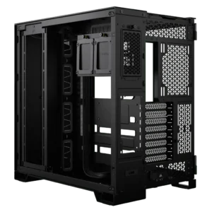 6500D AIRFLOW Mid-Tower Dual Chamber Case – Black