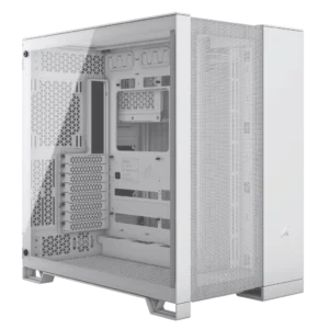 6500D AIRFLOW Mid-Tower Dual Chamber Case – White