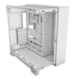 6500D AIRFLOW Mid-Tower Dual Chamber Case – White