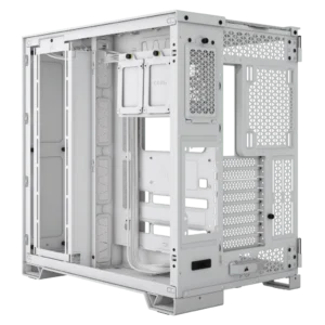 6500D AIRFLOW Mid-Tower Dual Chamber Case – White