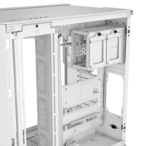 6500D AIRFLOW Mid-Tower Dual Chamber Case – White