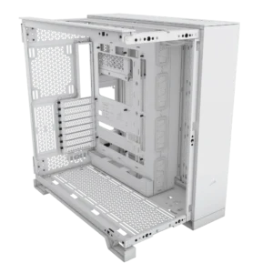 6500X Mid-Tower Dual Chamber Case – White