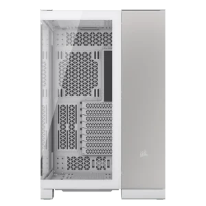 6500X Mid-Tower Dual Chamber Case – White/Satin Gray Aluminium