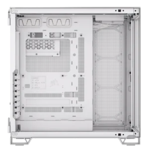 6500X Mid-Tower Dual Chamber Case – White/Satin Gray Aluminium