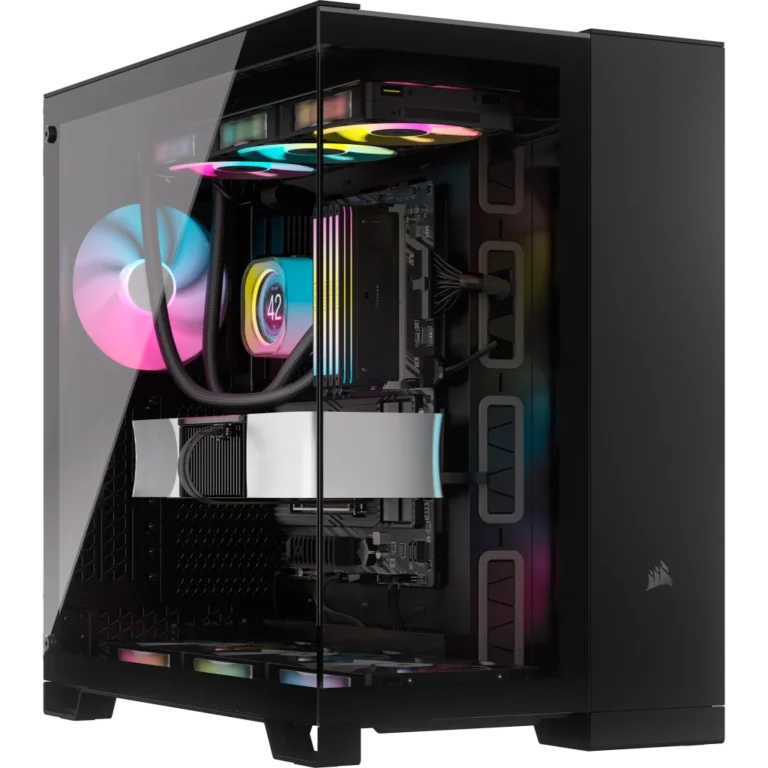 6500X Mid-Tower Dual Chamber Case – Black