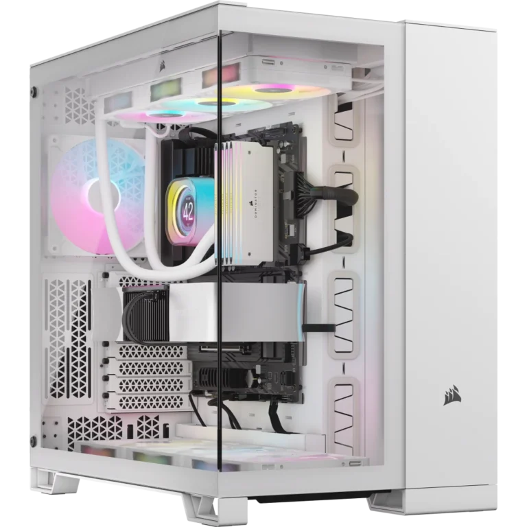 iCUE LINK 6500X RGB Mid-Tower ATX Dual Chamber Case – White