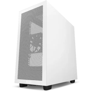 H7 Flow (2022) Mid-Tower Airflow Case – Matte White / Matte Black