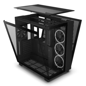 H9 Elite Premium Dual-Chamber Mid-Tower Airflow Case – Matte Black