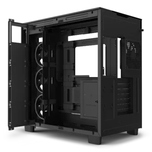 H9 Elite Premium Dual-Chamber Mid-Tower Airflow Case – Matte Black