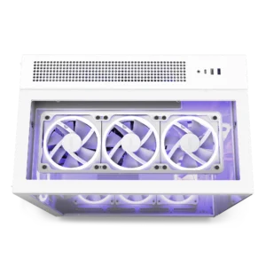 H9 Elite Premium Dual-Chamber Mid-Tower Airflow Case – Matte White