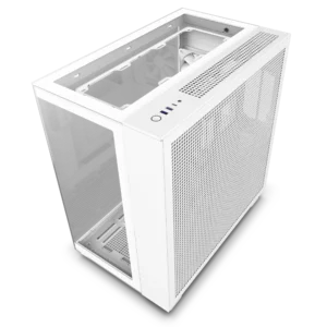 H9 Elite Premium Dual-Chamber Mid-Tower Airflow Case – Matte White