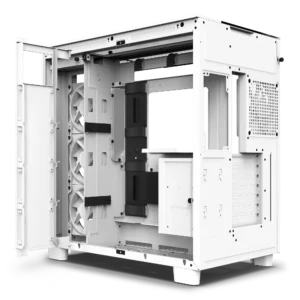 H9 Elite Premium Dual-Chamber Mid-Tower Airflow Case – Matte White