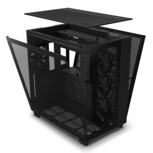 H9 Flow Dual-Chamber Mid-Tower Airflow Case – Matte Black