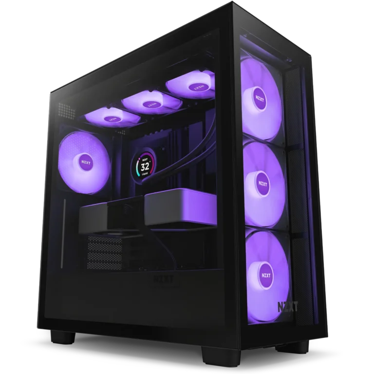 H7 Elite Premium ATX Mid-Tower Case – Matte Black