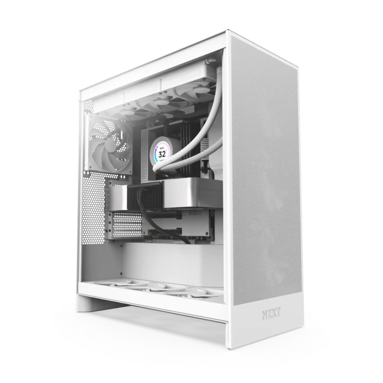 H7 Flow Mid-Tower ATX Airflow Case – Matte White