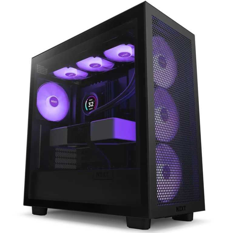 H7 Flow RGB (2023) ATX Mid-Tower with RGB Fans – Matte Black