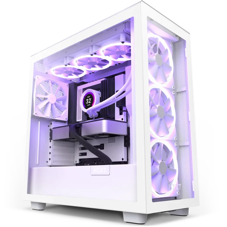 H7 Elite (2022) Premium ATX Mid-Tower Case – Matte White