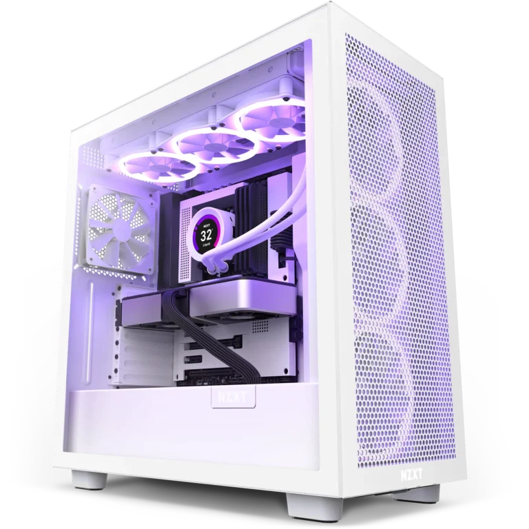 H7 Flow (2022) Mid-Tower Airflow Case – Matte White