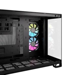 iCUE LINK 2500X RGB Dual Chamber Micro ATX Case – Black