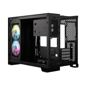 iCUE LINK 2500X RGB Dual Chamber Micro ATX Case – Black