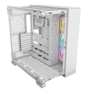 iCUE LINK 6500X RGB Mid-Tower ATX Dual Chamber Case – White