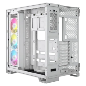 iCUE LINK 6500X RGB Mid-Tower ATX Dual Chamber Case – White