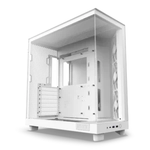 H6 Flow Compact Mid-Tower Airflow Case – Matte White