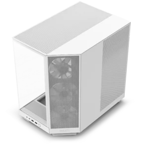 H6 Flow RGB Compact Mid-Tower Airflow Case with RGB Fans – Matte White