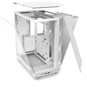 H6 Flow Compact Mid-Tower Airflow Case – Matte White